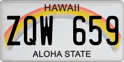 HI license plate ZQW659