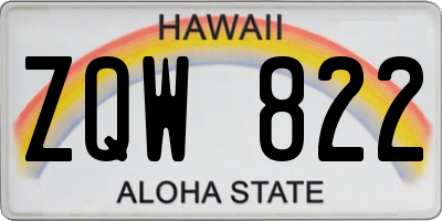 HI license plate ZQW822
