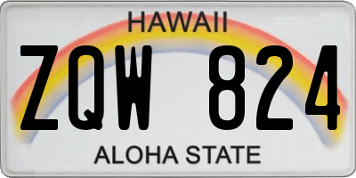 HI license plate ZQW824
