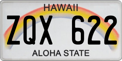 HI license plate ZQX622