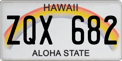 HI license plate ZQX682