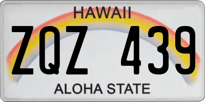HI license plate ZQZ439
