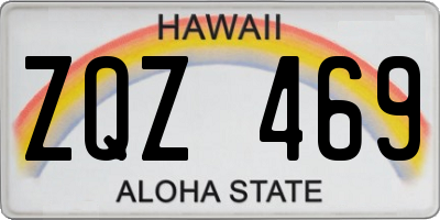 HI license plate ZQZ469