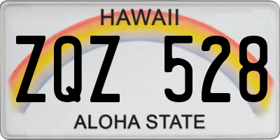 HI license plate ZQZ528