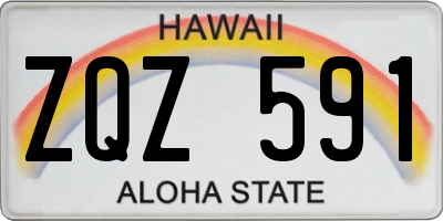 HI license plate ZQZ591