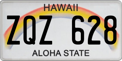 HI license plate ZQZ628