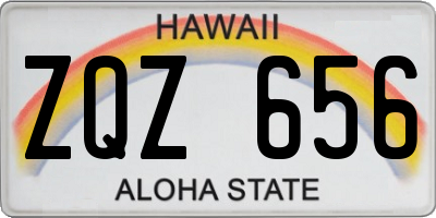 HI license plate ZQZ656