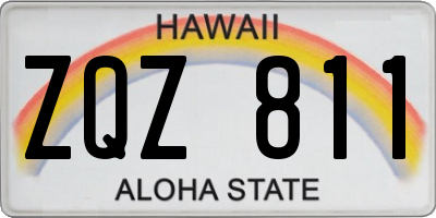 HI license plate ZQZ811
