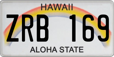 HI license plate ZRB169
