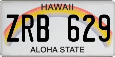 HI license plate ZRB629