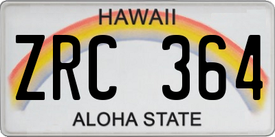HI license plate ZRC364