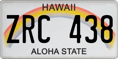 HI license plate ZRC438