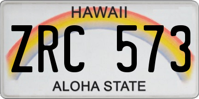 HI license plate ZRC573