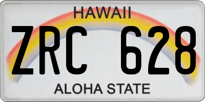 HI license plate ZRC628