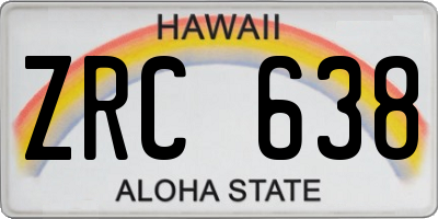 HI license plate ZRC638