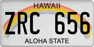 HI license plate ZRC656