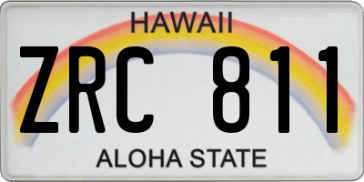 HI license plate ZRC811