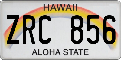 HI license plate ZRC856