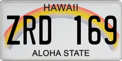 HI license plate ZRD169