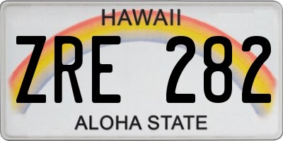 HI license plate ZRE282