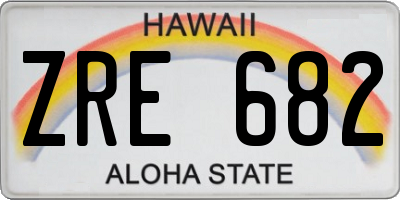 HI license plate ZRE682