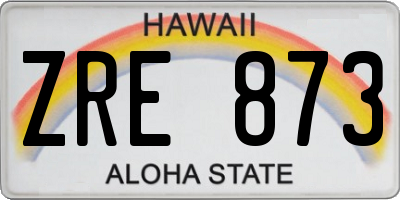 HI license plate ZRE873