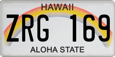 HI license plate ZRG169