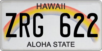 HI license plate ZRG622