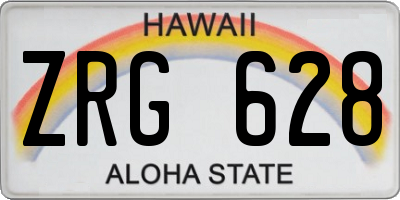 HI license plate ZRG628
