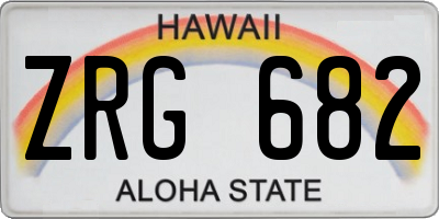HI license plate ZRG682