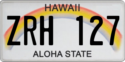 HI license plate ZRH127