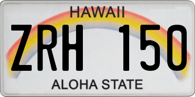 HI license plate ZRH150