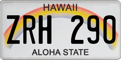 HI license plate ZRH290