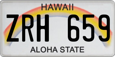 HI license plate ZRH659