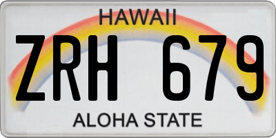 HI license plate ZRH679