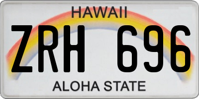 HI license plate ZRH696