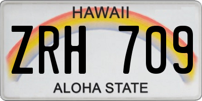 HI license plate ZRH709