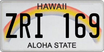 HI license plate ZRI169