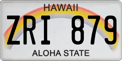HI license plate ZRI879