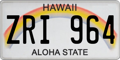 HI license plate ZRI964