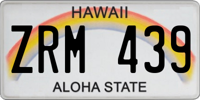 HI license plate ZRM439