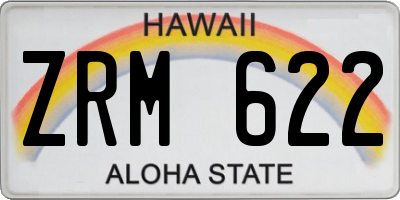 HI license plate ZRM622