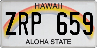 HI license plate ZRP659