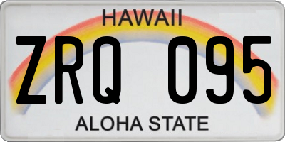HI license plate ZRQ095