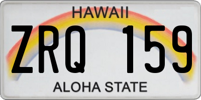 HI license plate ZRQ159