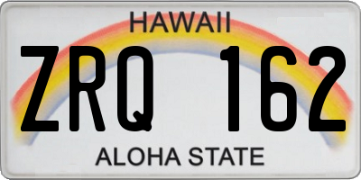 HI license plate ZRQ162