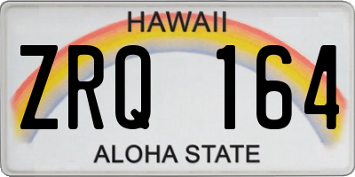 HI license plate ZRQ164