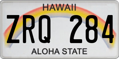 HI license plate ZRQ284