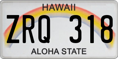 HI license plate ZRQ318