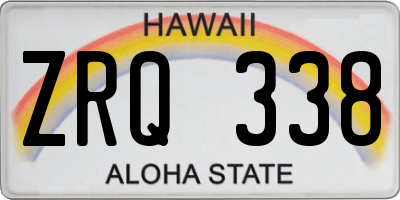 HI license plate ZRQ338